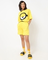 Shop Women's Yellow Minion AOP Shorts-Full