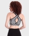 Shop Women's White & Black Minnie All Over Printed Sports Bra-Design