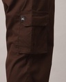 Shop Women's Mocha Brown Loose Comfort Fit Cargo Pants