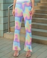 Shop Women's Multicolor All Over Printed Flared Pants-Front