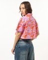 Shop Women's Multicolor All Over Printed Oversized Crop Shirt-Design