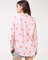 Shop Women's Pink All Over Printed Oversized Shirt-Design