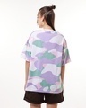 Shop Women's Multicolor Camo Printed Oversized T-shirt-Full