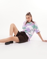 Shop Women's Multicolor Camo Printed Oversized T-shirt