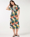 Shop Women's Multicolor All Over Printed Relaxed Fit Shirt Dress-Full