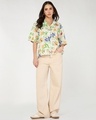 Shop Women's Multicolor All Over Printed Oversized Shirt-Full