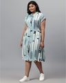 Shop Women's Multicolor Floral Design Stylish Casual Dress-Design