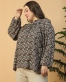 Shop Women's Multicolor Floral Printed Plus Size Top-Design