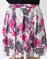 Shop Women's White & Pink Paisley Printed Skirts-Full