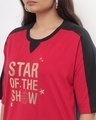 Shop Women's Multicolor Star of The Show Printed Plus Boyfriend Dress