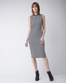 Shop Women's Multicolor Striped Slim Fit Dress-Front