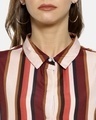 Shop Women's Multicoloured Regular Fit Striped Casual Shirt-Full