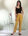 Shop Women's Mustard Printed Pyjamas-Design
