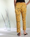 Shop Women's Mustard Printed Pyjamas-Full