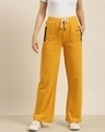 Shop Women's Mustard Solid Wide Leg Pants