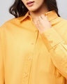 Shop Women's Mustard Yellow Oversized Shirt