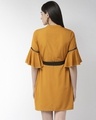 Shop Women's Mustard Yellow Solid A Line Dress-Design