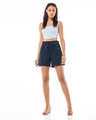 Shop Women's Navy Blue Shorts-Full