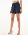 Shop Women's Navy Blue Shorts-Design