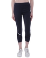 Shop Women's Navy Color Block Skinny Fit Tights-Front