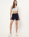Shop Women's Navy Side Binding Shorts
