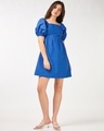 Shop Women's Nebula Blue Flared Dress-Full