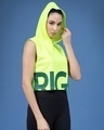 Shop Women's Neon Green Typography Boxy Fit Short Top-Design