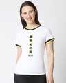 Shop Women's Never Mind Half Sleeve Printed Rib T-shirt-Front