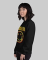 Shop Women's Black Nirvana Printed Regular Fit Sweatshirt-Back