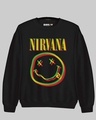 Shop Women's Black Nirvana Printed Regular Fit Sweatshirt-Full