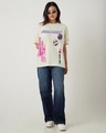 Shop Women's Off White All Force Graphic Printed Oversized T-shirt