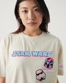 Shop Women's Off White All Force Graphic Printed Oversized T-shirt