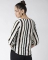 Shop Women's Off White & Black Striped Top-Design