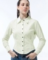 Shop Women's Off White Corset Shirt-Front