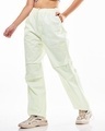 Shop Women's Off White Oversized Parachute Pants-Front