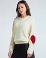 Shop Women's Off White Oversized Sweater-Full