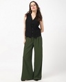 Shop Women's Olive Green Casual Pants-Full