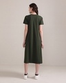 Shop Women's Olive Green Relaxed Fit A-Line Dress-Design