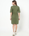 Shop Women's Olive High Neck Dress-Design