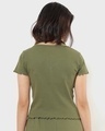 Shop Women's Olive Solid V-neck Slim Fit Top-Design