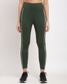 Shop Women's Olive Sweat Wicking Tights-Full