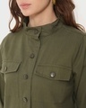 Shop Women's Olive Denim Jacket