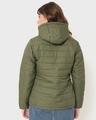 Shop Women's Olive Winter Puffer Jacket-Design