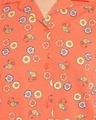 Shop Women's Orange All Over Donut Printed Nightsuit