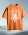 Shop Women's Orange Avatar Aang Graphic Printed Oversized T-shirt-Full