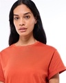 Shop Women's Orange Boyfriend T-shirt