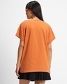 Shop Women's Orange Breathe Graphic Printed Boyfriend T-shirt-Design