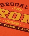 Shop Women's Orange Bronx Typography Oversized T-shirt