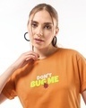 Shop Women's Orange Don't Bug Me Graphic Printed Boyfriend T-shirt