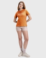 Shop Women's Orange Friends Logo Typography T-shirt-Design